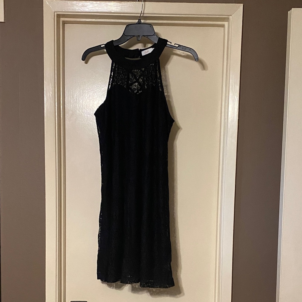 Candie's Black Lace Mini Dress junior size M